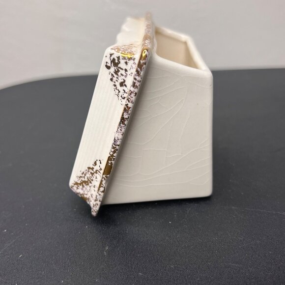 Mid-Century American Goldfinch Bird Lord's Prayer Book Ceramic Planter Vintage - Picture 5 of 11